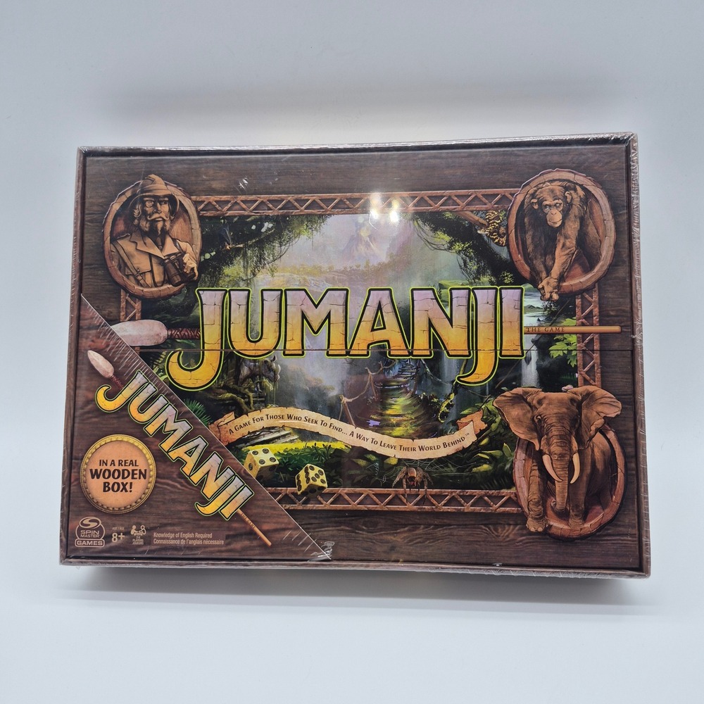 Spin Master Jumanji Board Game Unisex OS Brown Wooden Box Edition